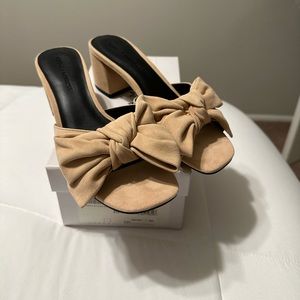 Rebecca Minkoff Rosewood Suede slide sandal size 8